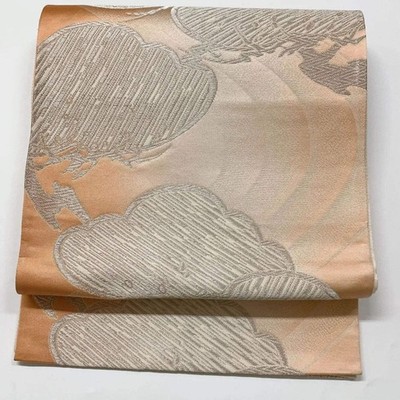 6601# Japanese Vintage Fukuro Obi Belt Kimono Fabric Silk Traditional