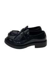 PRADA Chocolate Brushed Leather Loafers 2DE127 UK7 US8 Black
