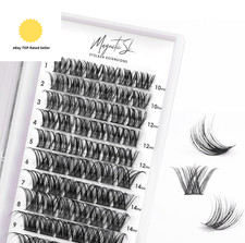 Individual Eyeashes 72 Cluster Lashes 3D False Eyelashes Natural Look D Curl Re