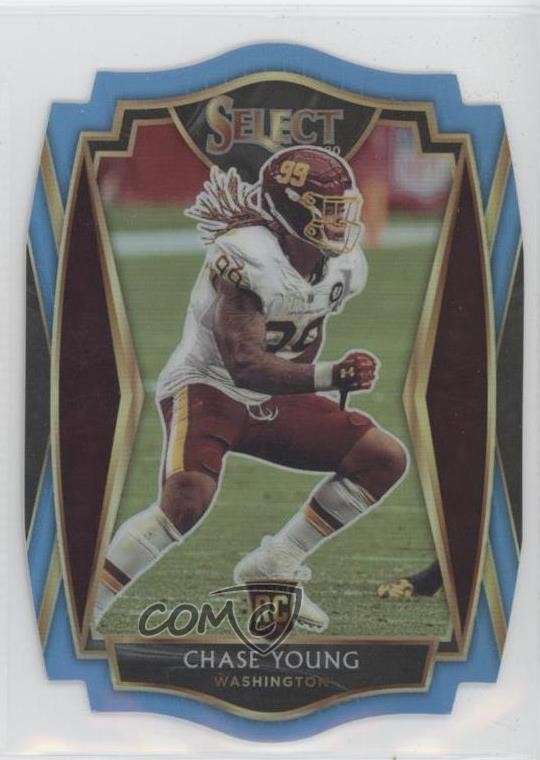 2020 Panini Select Premier Level Light Blue Prizm Die-Cut Chase Young #164 0wp8