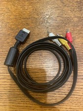 Sony Playstation TV AV Cable PS1 PS2 PS3 Lead Composite Video Audio RCA