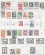 25 Belgium Stamps from Quality Old Antique Album 1905-1921
