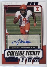 2021 Contenders Draft Picks Game Ticket Blue 68/99 Josh Imatorbhebhe Auto 0y6s