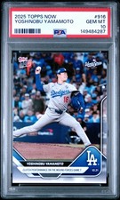 2025 TOPPS NOW #916 YOSHINOBU YAMAMOTO PSA 10