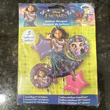 Disney Encanto Mirabel 5pc Bouquet Birthday Foil Mylar Balloons Decorations