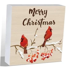 Christmas Table Decorations Christmas Decor Indoor Home Room Cardinals Office 