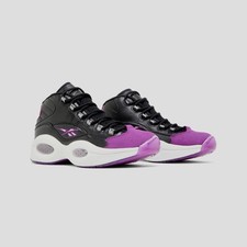 Reebok Question Mid GX0240 Black Aubergine Allen Iverson UK Size 12 DS Rare NEW!