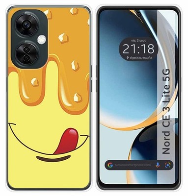 Silicone Hülle für OnePlus Nord CE 3 Lite 5G Flexible TPU Design Helado Vainilla