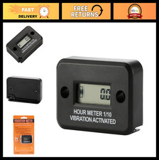 Vibration Hour Meter for Gas Diesel Engine, Generator, Lawn Mower - Battery Powe