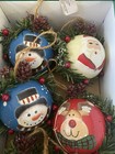 Whimsical Christmas Hand Painted Ornaments Set — photo 4