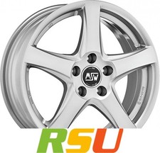 MSW MSW 78 full silver 6.5x17" ET50 LK5 108 ML 63.4 Alufelgen 17 Zoll