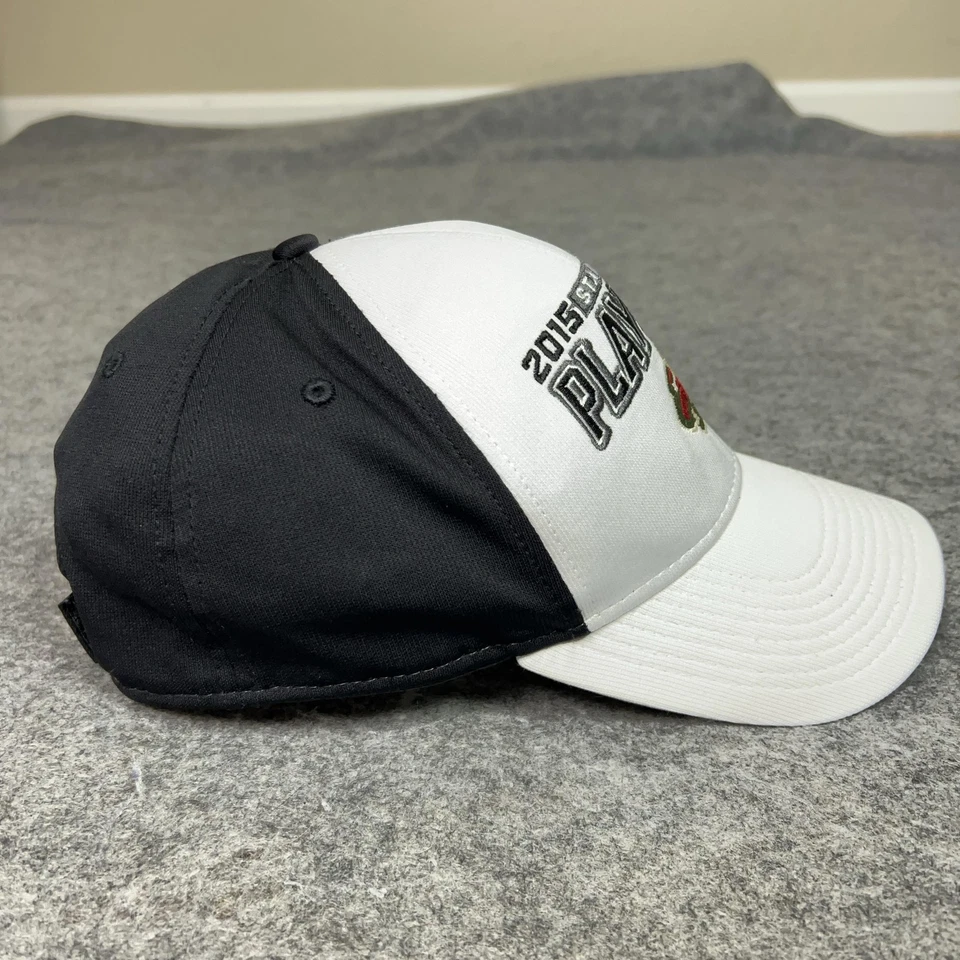 Minnesota Wild Hat Cap Strap Back White Black NHL Hockey Playoffs Reebok 2015 - Image 4 of 4