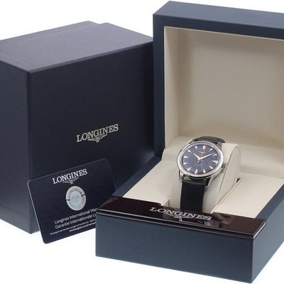Longines Conquest Heritage L1.649.4 38mm SS Black Dial Automatic Watch #C6940