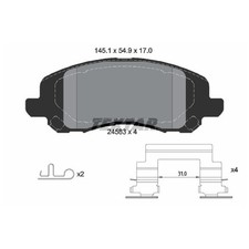 Satz Bremsbeläge Bremsklötze vorne für Jeep Compass MK49 Patriot MK74 | 23867