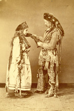 Miss Agnes Bates and General George Armstrong Custer photo 