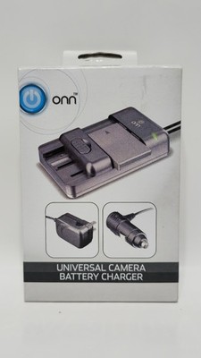 Onn Universal Universal Camera Battery Charger for Rechargeable Li-ion Batteries