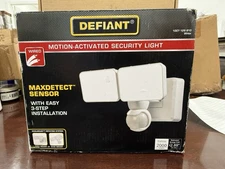 Defiant Motion-Activated Security Light White Open Box