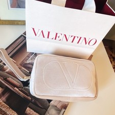Valentino Velvet Zip Cosmetic Bag