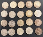 One Mixed Roll of 20 Silver Half Dollars  $10 Face Value FRANKLIN & KENNEDY