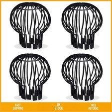 Durable Plastic Gutter Balloon Guard Filter Leaf Stop Downpipe Screen 4-Pack