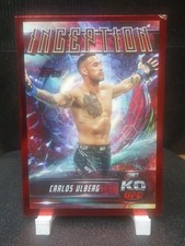 2025 Topps Knockout UFC Carlos Ulberg Inception Red /25 Bad Corner Ty Topps Lol