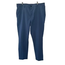 NEW Banana Republic Flat Front Tech Pant Zippered Pockets China Blue Size 40 x32