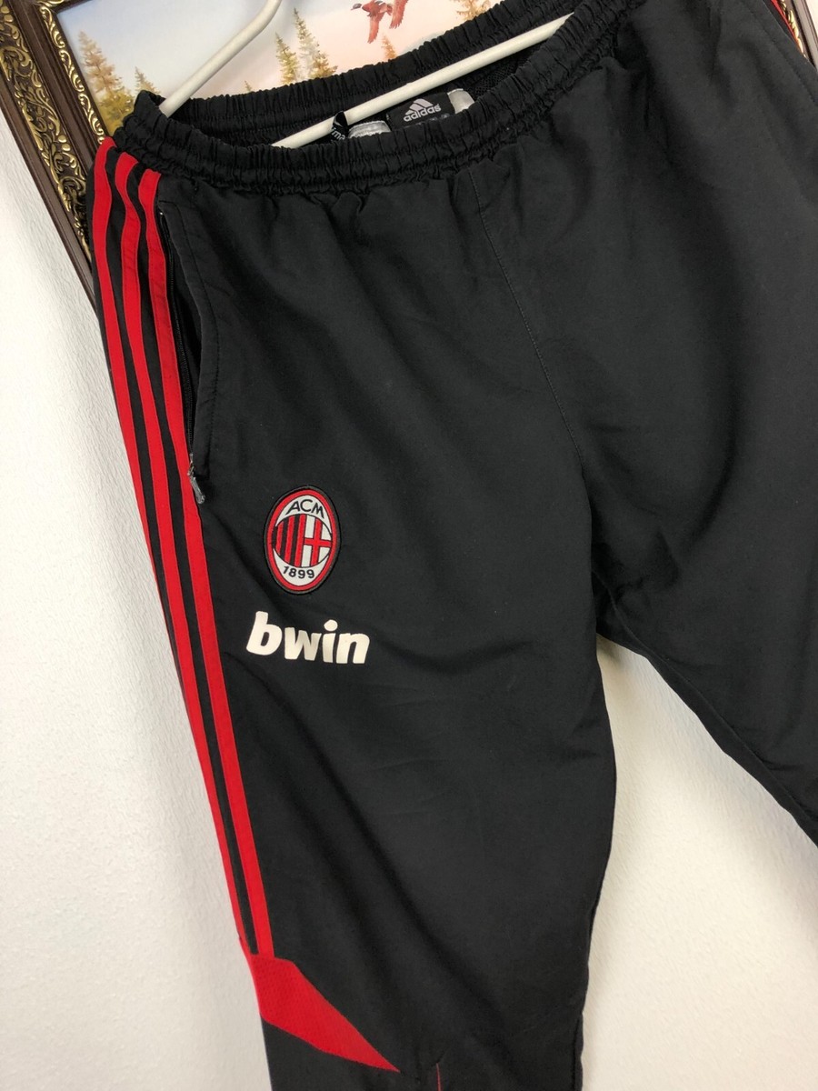 アディダス acミラン トラックパンツ ブラック AC MILAN bwin Vintage Adidas AC Milan Football Pants Soccer Sweatpants