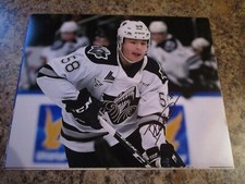 ISAAC BELLIVEAU SIGNED 8X10 MATTE PHOTO RIMOUSKI OCEANIC (A)