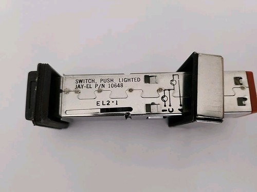 JAY-EL Interruttore a pulsante illuminato 10648-EL2-1, TEST 60 MHZ, NOS. - Foto 2 di 4