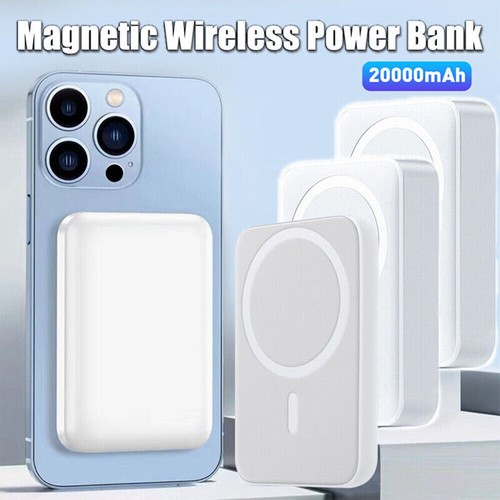 20000mAh Magnetic Power Bank Wireless Battery Pack +Cables For iPhone / Android - Picture 11 of 18