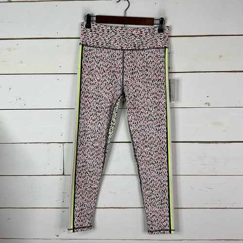 Neu DKNY Leggings Activewear Seitenstreifen Atomic Confetti Damen XL - Bild 1 von 7