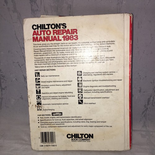 Chilton's 1976-1983 Auto Repair Manual Hard Cover 1000's Illustrations - Picture 2 of 4