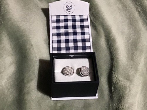 ox and bull trading co. Coin edge stainless steel cuff link new in box - Picture 3 of 6