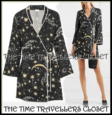 BNWT RIXO Iris Celestial Midnight Sky Cosmic Constellation Wrap Mini Dress XS 6