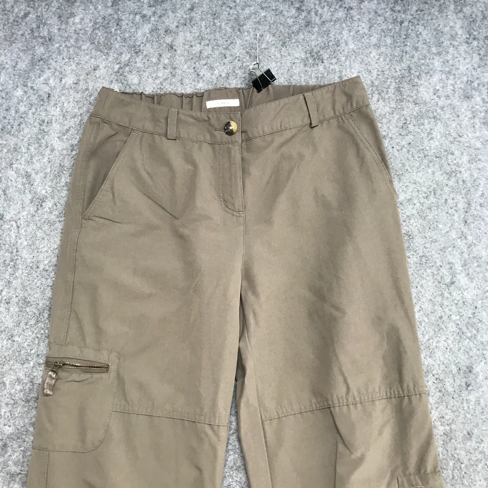 Travel Smith Pants Womens Size 10 Green Original Fit Active Cargo Roll Tab Cuffs - Image 3 of 4