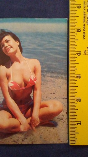 Lusterchrome Bettie Page cartolina d'epoca *vuota* - Foto 5 di 5