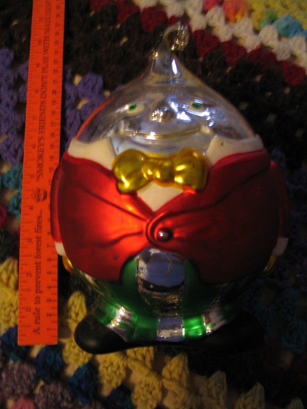 Dept 56 Humpty Dumpty Lg Mercury Glass Ornament L00k