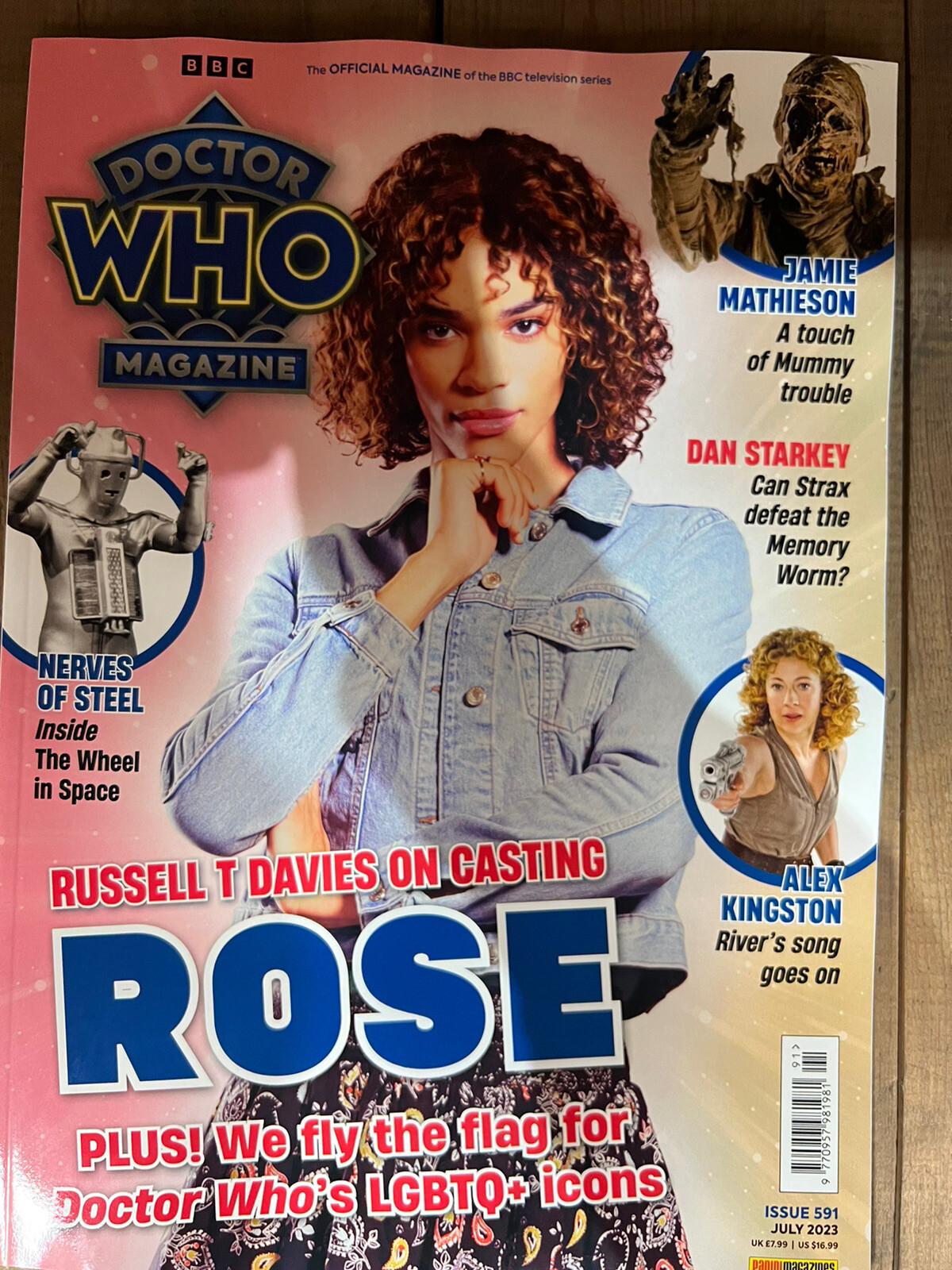 BBC Doctor Who Magazine July 2023 Russell T Davies on casting Rose +LGBTQ+ icons