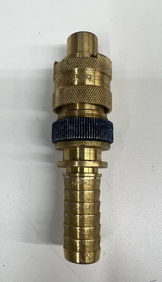 1/2'' x 3/4'' Dixon Safety Lock End Plug Brass Male Head x MNPT N456-B-LS N-Series