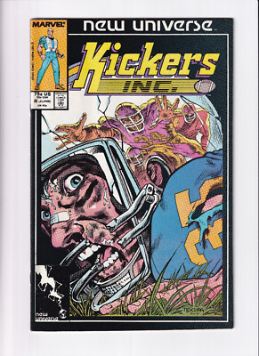 Marvel - New Universe - Kickers Inc. No.8 - Comic 1987 Englisch Bag/Board