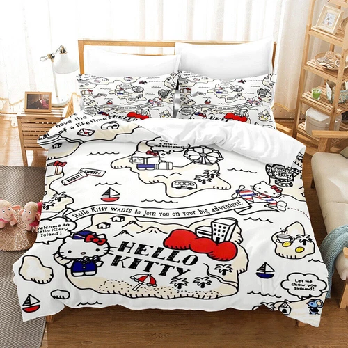 Hello Kitty Series Duvet/Quilt/Doona Cover Single/Double/Queen/King Bedding Set - Bild 2 von 43