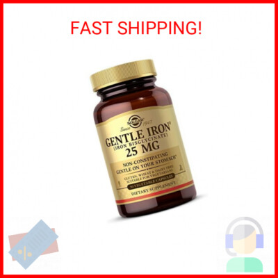 Solgar Gentle Iron 25mg, 90 Vegetable Capsules - Energy, Normal Red Blood Cell P
