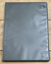 10 DVD Cases 7mm Slim Black , Sleeve , Clips