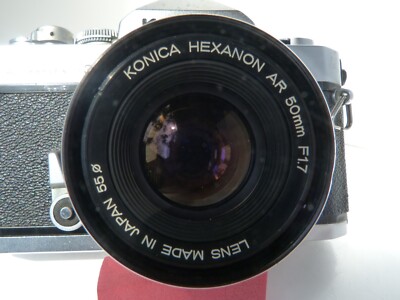 VINTAGE Konica Autoreflex T3 Chrome SLR Camera, Hexanon AR 50/1.7