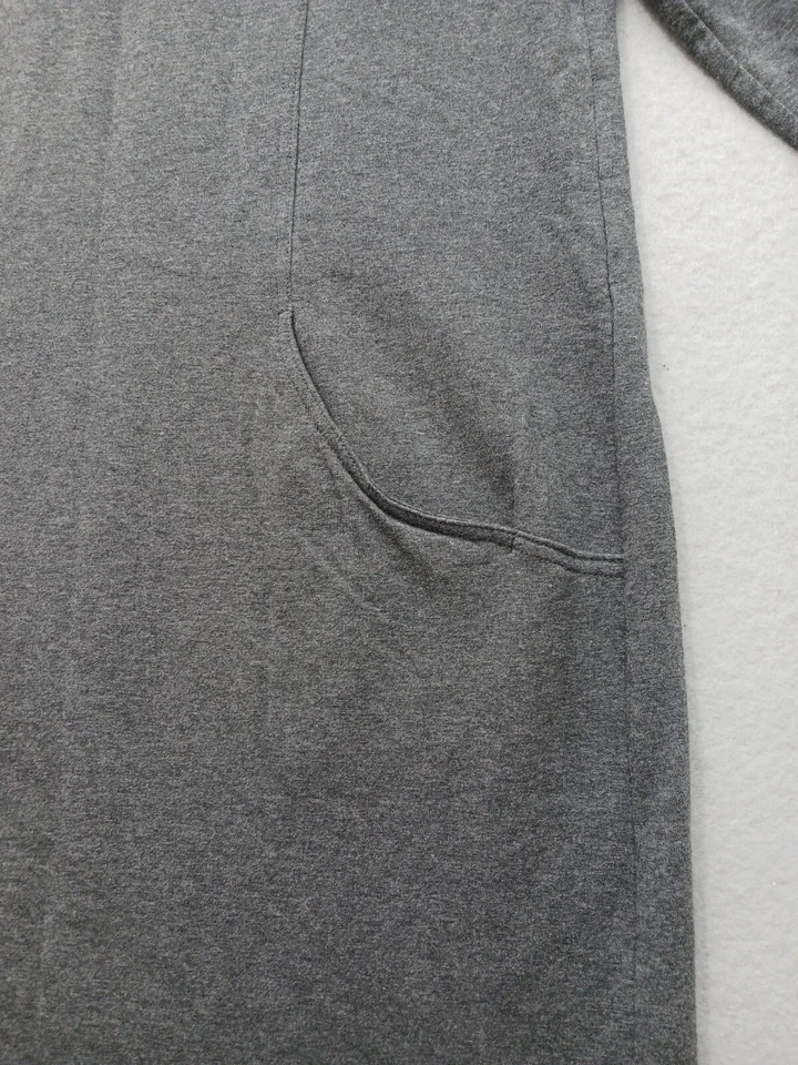 Vestido D&co Active Shift L Gris Carbón Bolsillos Manga 3/4 Mezcla Algodón Foto 3 de 4