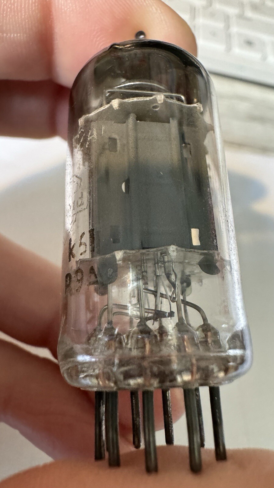 RARE NOS MITCHAM Mullard ECC82 12AU7 holy grail LONG Plates K61 dual Post Getter