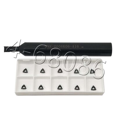 SNR0006K06-A16 6mm × 125mm boring bar +2PC 06IR A60 Thread blade carbide inserts