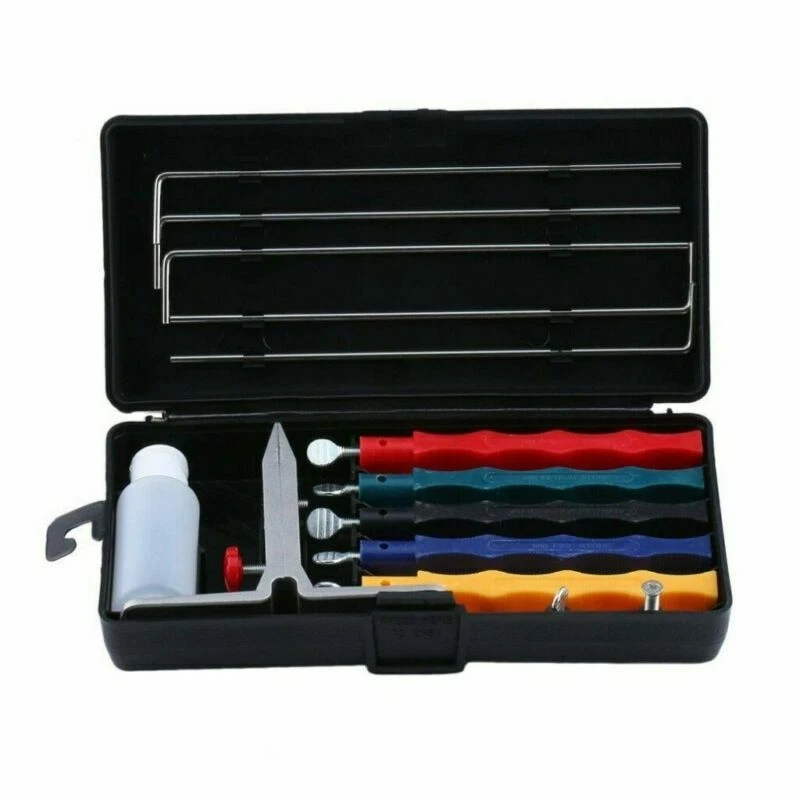 Professional Kitchen Sharpening Knife Sharpener System Fix-angle +5 Stone Kit
Opens in a new window