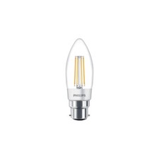 Philips LED Dimmable Candle 3.2W BC B22 2700K Classic Filament Bulbs - Pack of 5