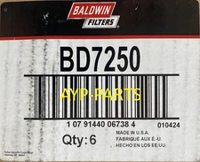 BD7250 (CASE OF 6) BALDWIN OIL FILTER LF9025 DT466E DT570 HT570 Maxxforce a566
